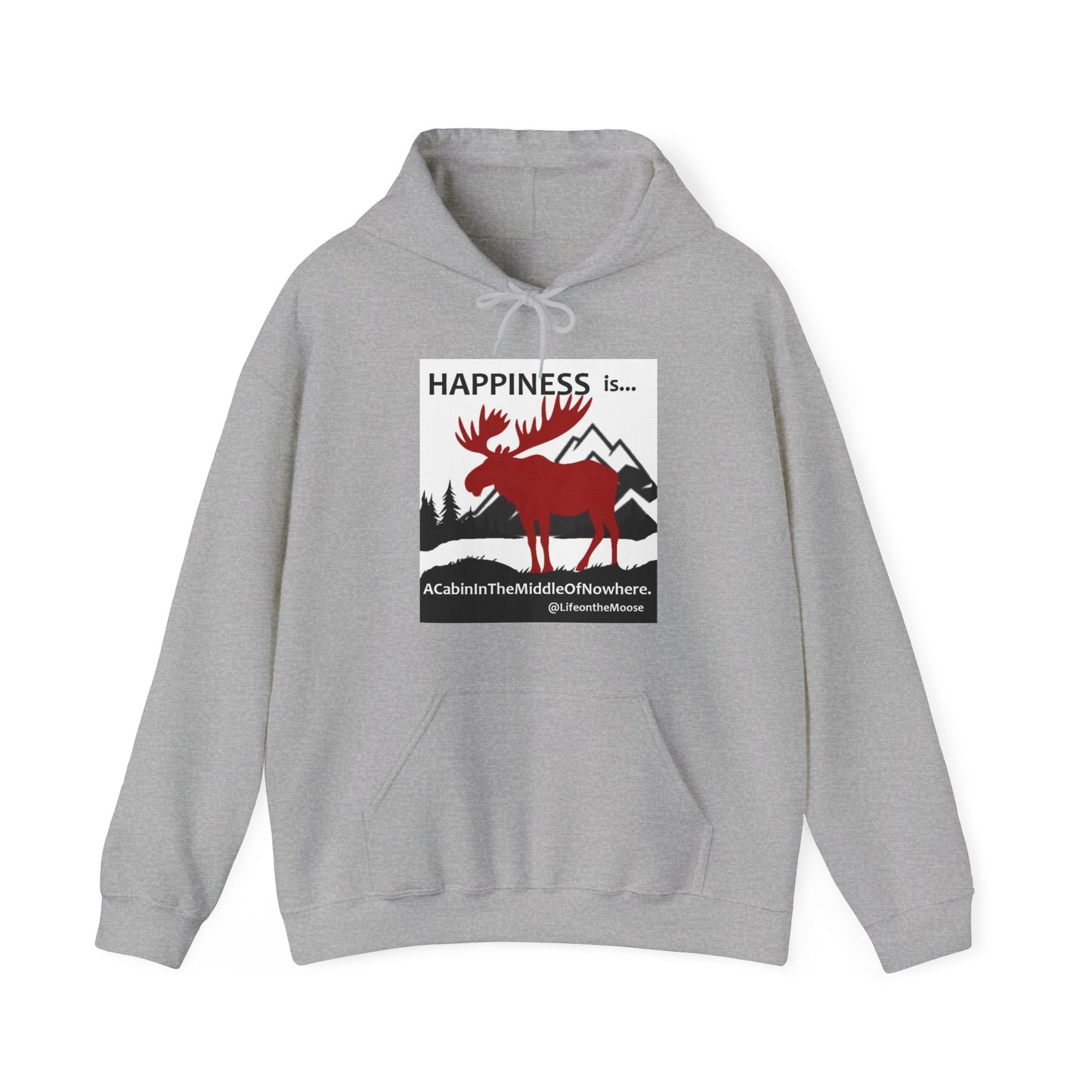 Happiness is a Cabin... Unisex Heavy Blend™ Hooded Sweatshirt