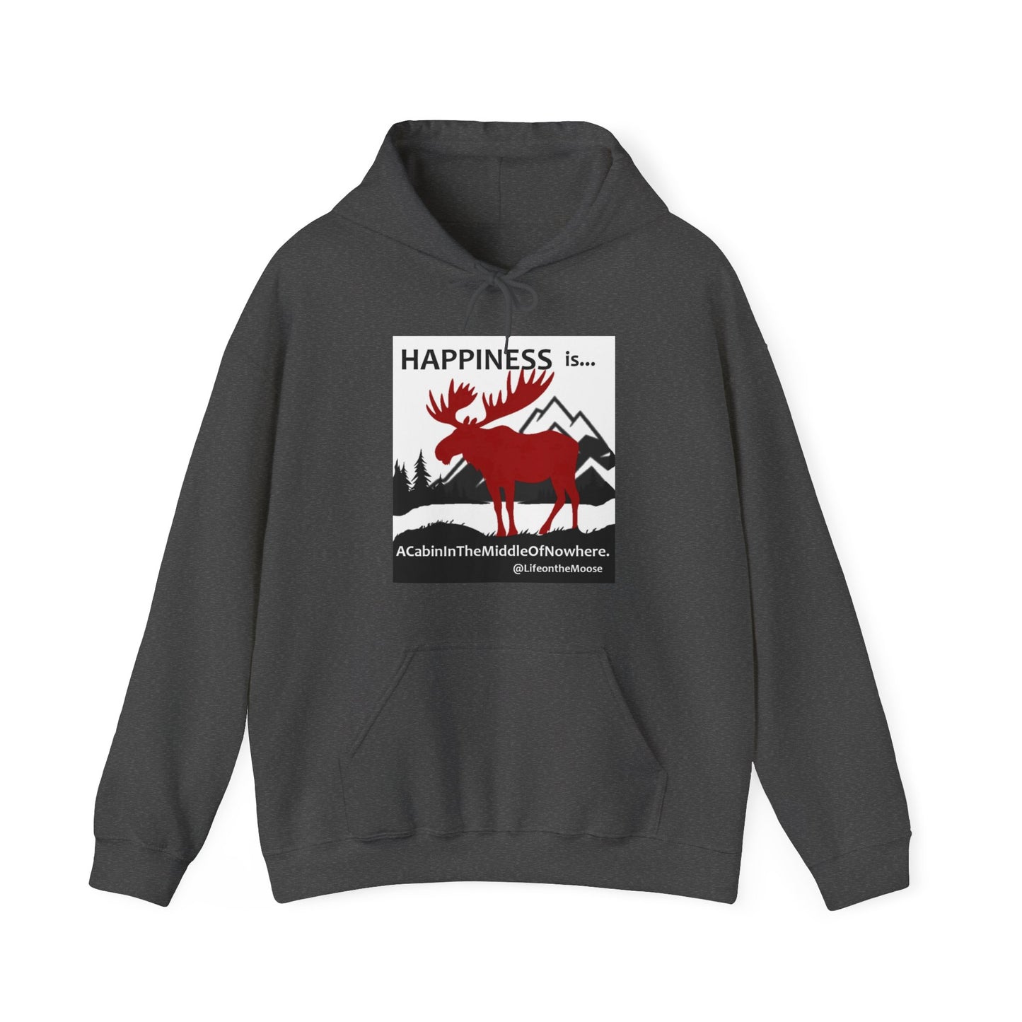 Happiness is a Cabin... Unisex Heavy Blend™ Hooded Sweatshirt