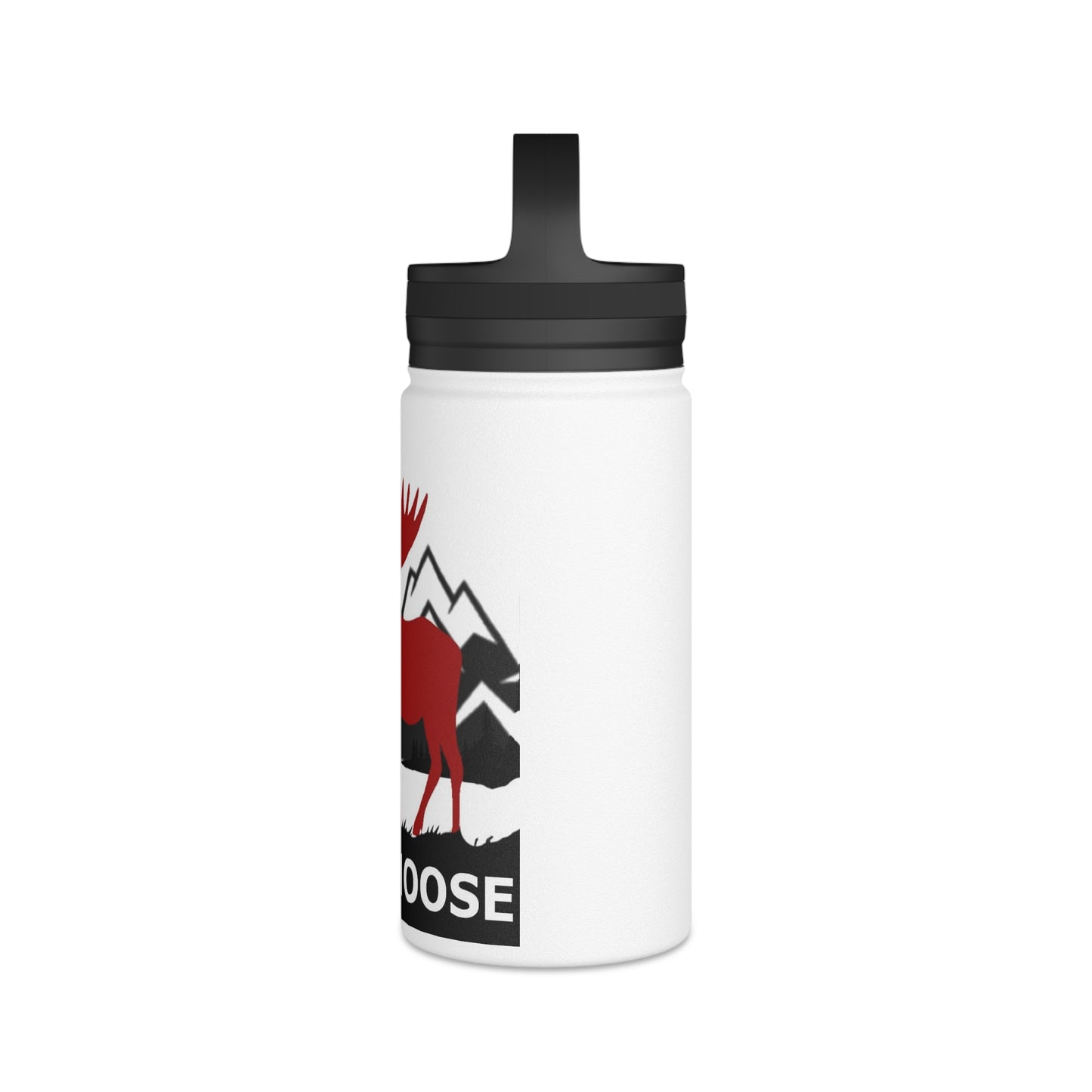 Life on the Moose Stainless Steel Water Bottle, Handle Lid